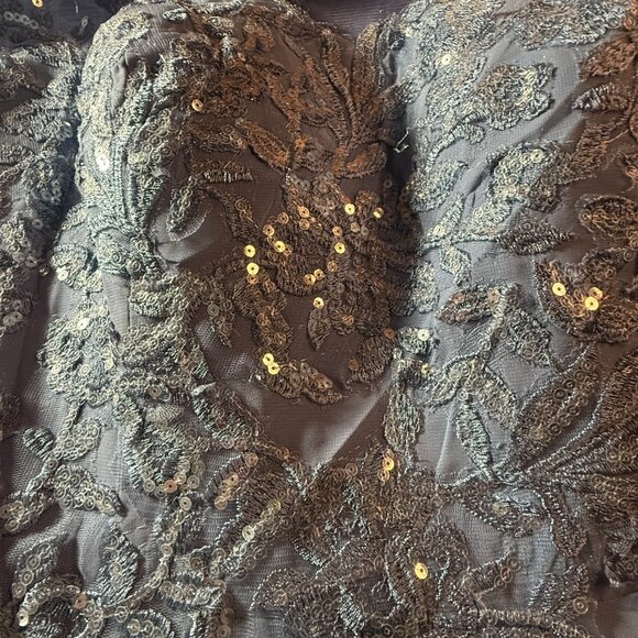 NEW πWedding Dress Chiffon Long Sleeves Lace Sequins Mother Bride/ Groom Dress - Picture 12 of 16